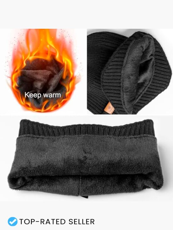 Winter Knit Beanie with Earflaps Warm Soft Unisex Hat Outdoor Ski main image 7